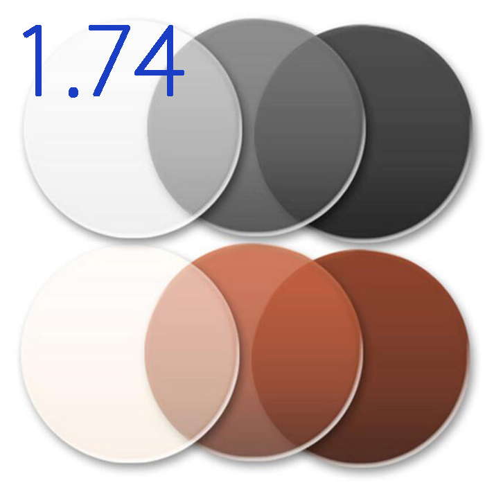 1.74 Asp photochromic blue block lenses