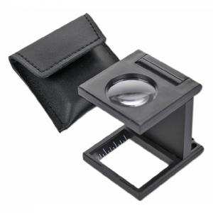 1587S Plastic three fold 3 "/ 4 field  24D cloth magnifier 