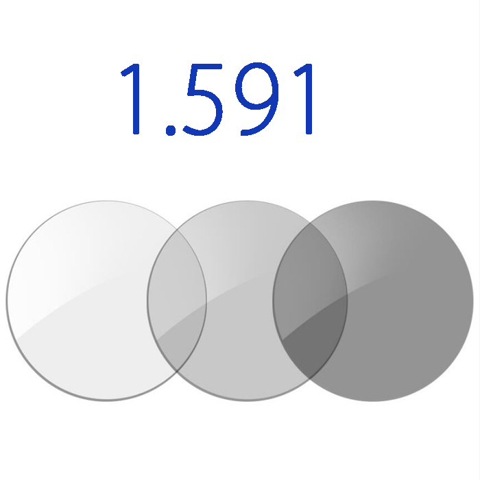 1.59 PC photochromic grey blue block, HMC