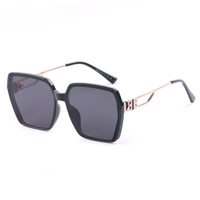 18045 PC+metal frame, nylon polarized sunglasses, hollow temples