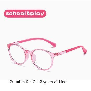 6022 TR90 & TPU 7~12 years old kid round optical frames, light