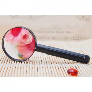 6735 12D, 28D Double-magnifier Metal Handle Magnifier PC Lens 