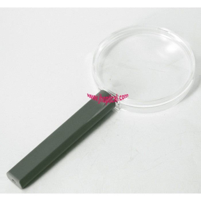 6743 2.5X Plastic Handheld Magnifier 80mm Lightweight Durable
