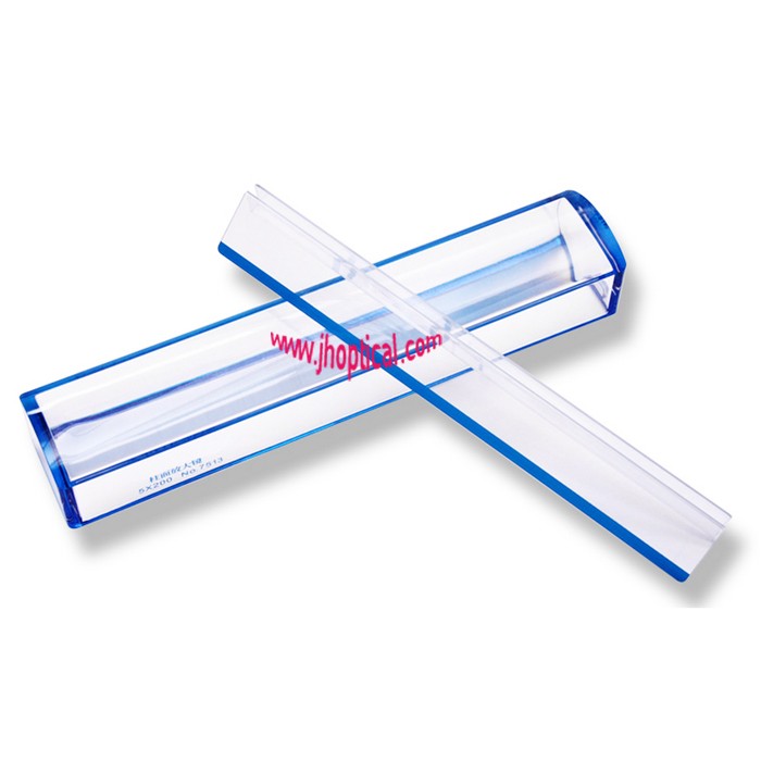 7513B 5x200 Cylinder Magnifier with Ruler - 16D Diopter, Reading Aid