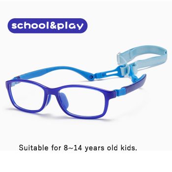 8005 TR90 & nylon elastomer 8~14 years old kid optical frames, removable temples
