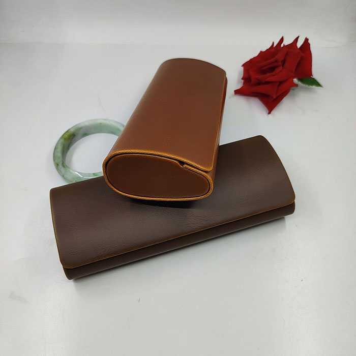 821-1 Crazy horseskin PU leather, vintage handmade box, distressed treatment, portable and pressure resistant, high-end