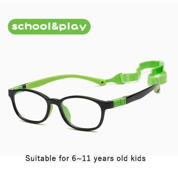 8967 TR90 & TPU 6~11 years old kid optical frames, removable temples