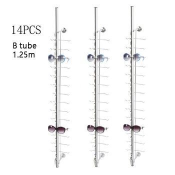 B-14 Aluminium rod for 14pcs of glasses, B tube with lock and buffer