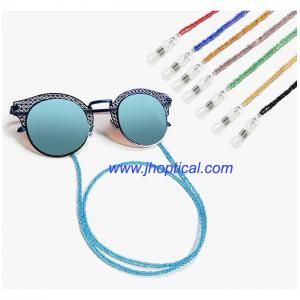 B021 Acrylic bright colored and fine beads  glasses chain