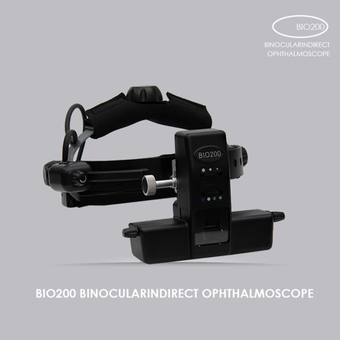 BIO200 Binocular indirect ophthalmoscope, dual modes of rechargeable battery and power supply