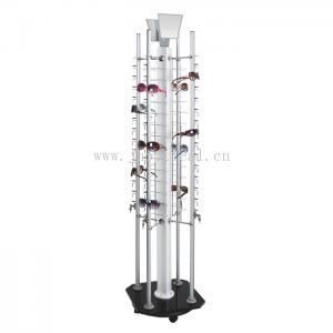 BY8002 Aluminium alloy glasses diaplay stands, for 64pcs of glasses