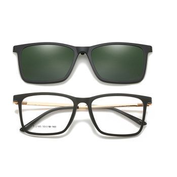  CL2185 TR90 Magnetic absorption square polarized set glasses, two-in-one