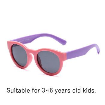 CT11002 TPEE soft round Kid 3~6 years old polarized beach sunglasses