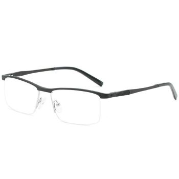 CX6303 Comfortable Aluminium magnesium half-rim optical frame, spring temples