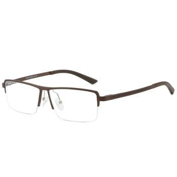 CX6340 Comfortable Aluminium magnesium half-rim optical frame, spring temples