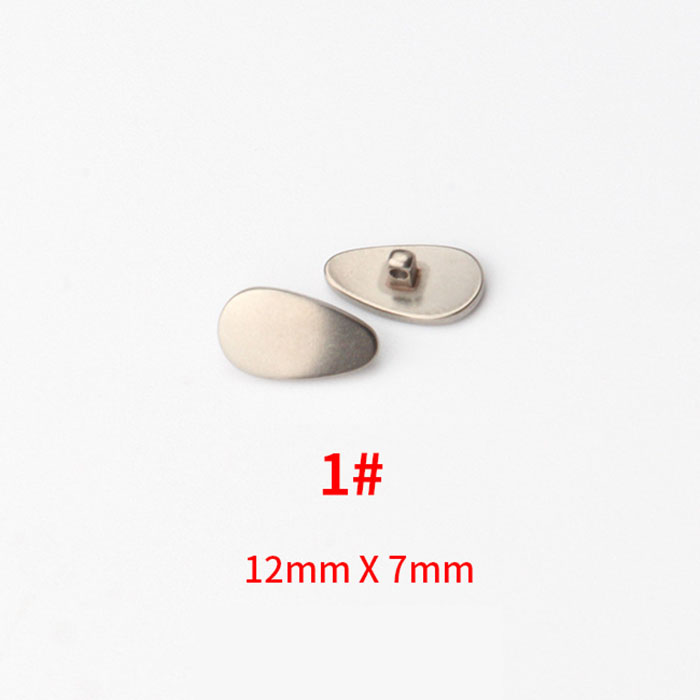 CY403 Pure titanium screw in nose pads, triangle, 12*7mm