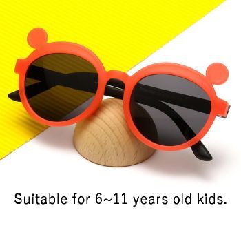 DM81006 Kid 6~11 years old nylon elastomer polarized sunglasses, cute cartoon