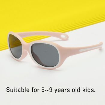 DM82006 Kid nylon elastomer polarized sunglasses, Integrated 