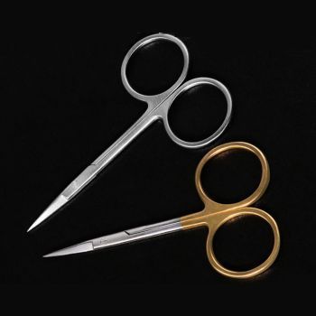 JH-103 Conjunctival scissors 8.5cm, gold handle, Corneal scissors, eye scissors