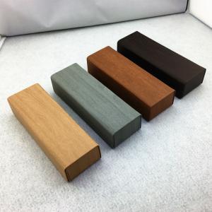 JH-162 Wood grain square handmade glasses case