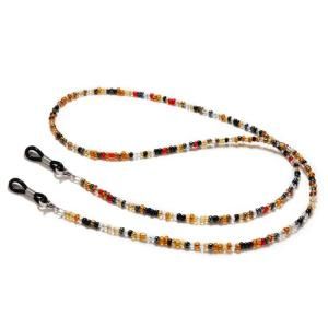 JH-169 Thin colorful organic glass beads glasses chain, mask chain