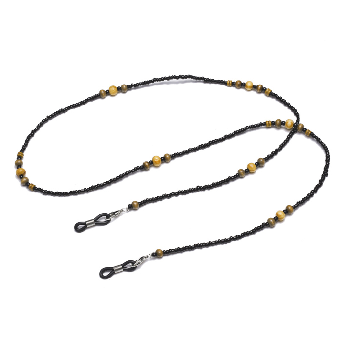 JH-290 Round wooden beads, beads, rope, eyewear chains, simple and fashionable eyewear chains, hanging neck