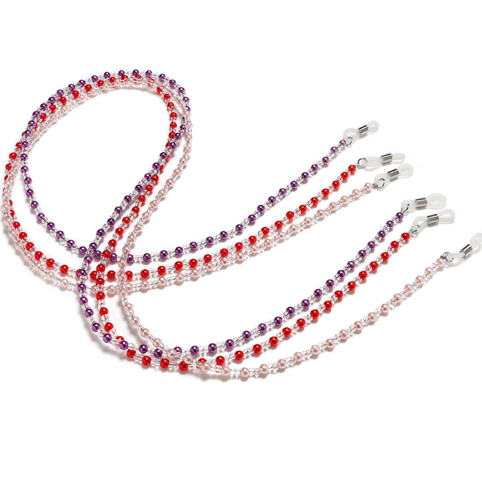 JH-291 Pearlescent spacing, beaded eyewear rope, sunglasses hanging chain, eyewear hanging rope