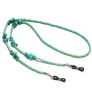 JH-359 Turquoise glasses chain mask rope, acrylic beaded glasses chain, sports protection