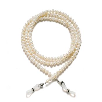 JH-52 Vintage ins French Freshwater Pearl Glasses Chain Glasses Hanging Strap Anti drop Neck Hanging Strap Glasses Chain Highlighting