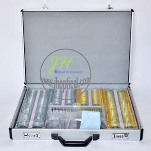 JL-266GS Trial Lens Set | 38mm lens metal ring, 266pcs, golden color, aluminum case