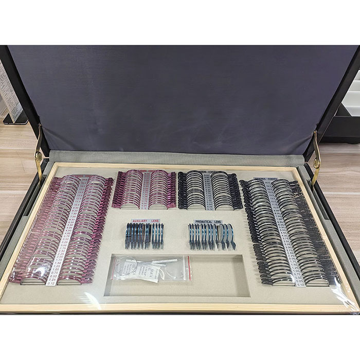 JP-232BR trial lens set | 38mm colorful metal ring | 232 pcs leather case