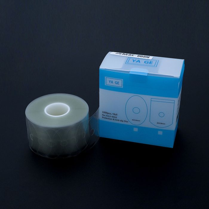 JQ001 Transparent anti slip pads, oval, square, high viscosity, 1000pcs/roll