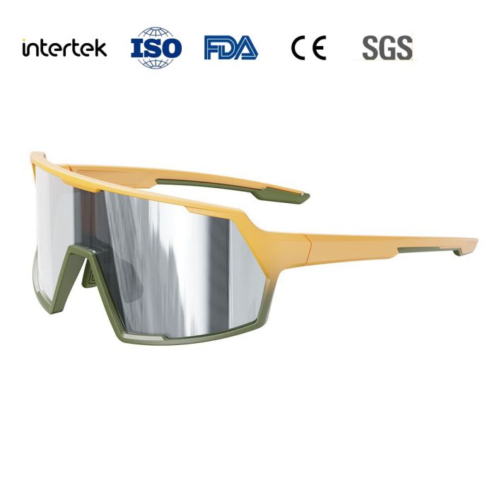KC08-16K TR90 outdoor wind and sand resistant mountain bike riding glasses, fashionable, one-piece sports sunglasses, optical frame