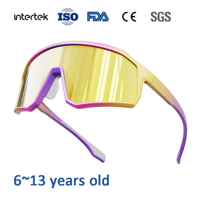 KH01-01 TR90 children's sports goggles for 6-13 years old, windproof and sandproof, sunglasses for outdoor cycling, optical frame