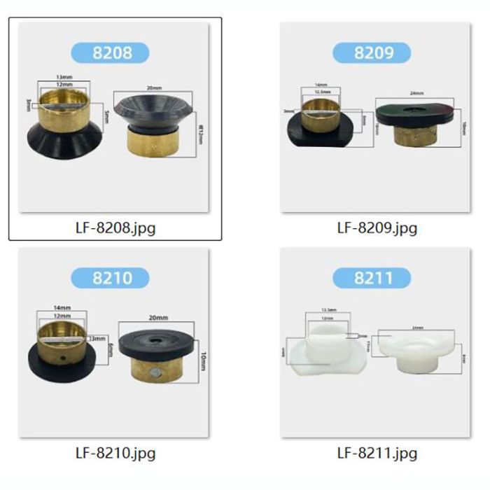 LF-8208~8211 Lens suckers for SUPORE lens edgers