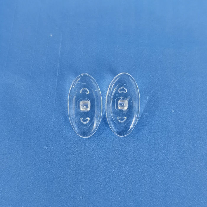 Oval silicone nose pads, hard cores