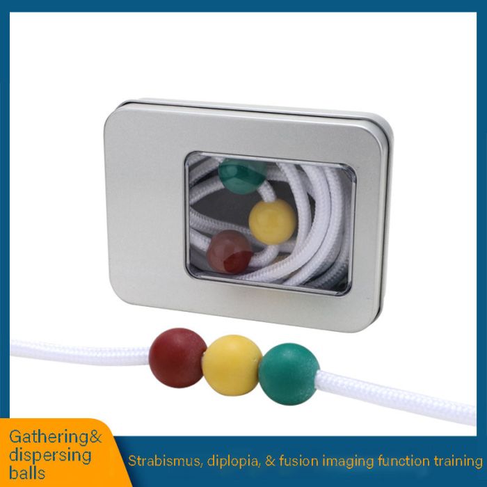 PJ041001 Gathering and dispersing balls, children visual fusion function, stereoscopic vision, myopia, amblyopia training, tricolor balls, red, yellow, green balls