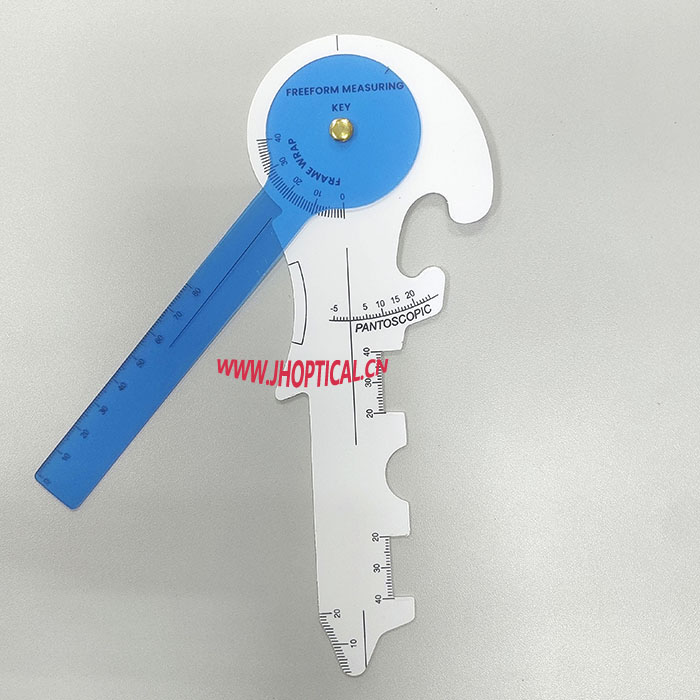 PJ048 optometry Multi functional ruler, measure pd, temple angle, eyeglasses front tilt angle etc...