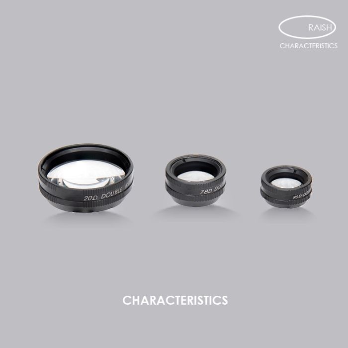 R-20D, 78D, 90D Double aspheric lenses