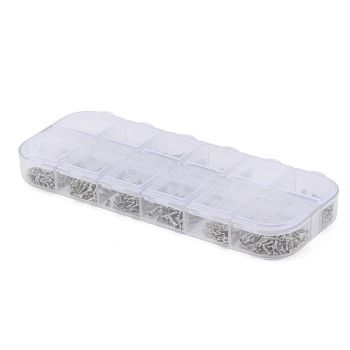 SB004 Glasses screw set, 1200pcs, sunglasses screws, nose pad screws, temple screws