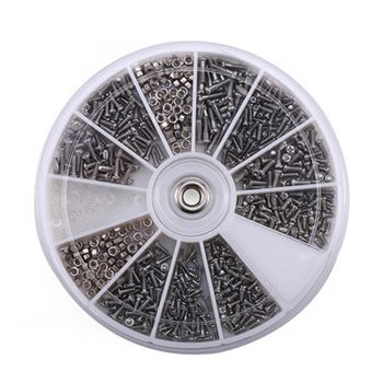 SB012 Glasses screw set, 1200pcs, sunglasses screws, nose pad screws, temple screws