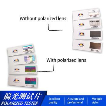 SC-B-L-09 Polarization tester, personalized rainbow, color changing Polaroid test paper card