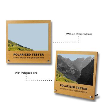 SC-B-L-22 Single color invisible polarization test card, density board display rack, customized pattern