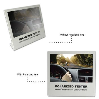 SC-C-L-2 Glare polarization tester, acrylic L-shaped frame