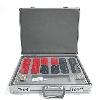 SL-158 Trial lens set | 26mm lens plastic ring, 158pcs, aluminum case