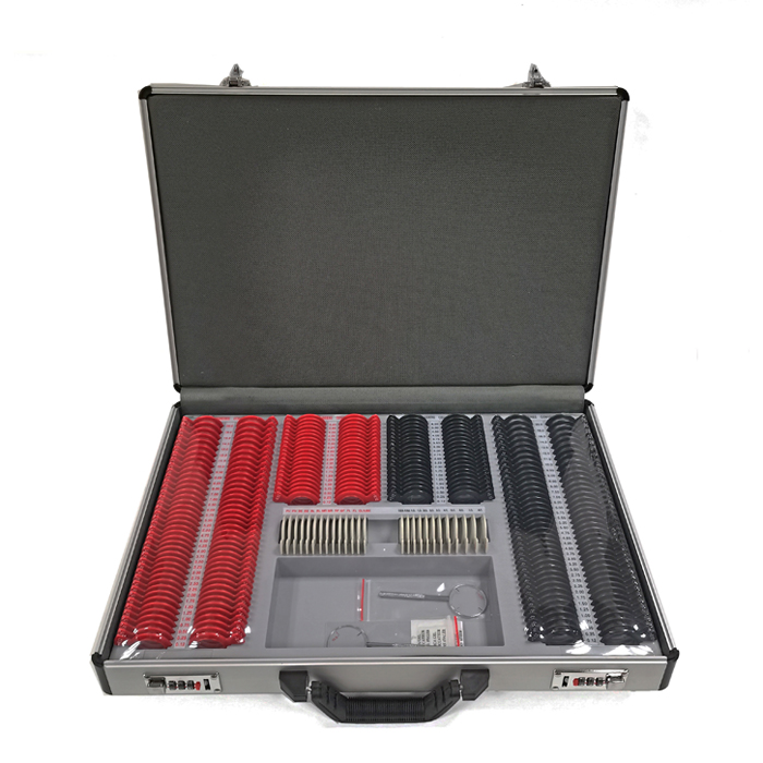 SL-266 Trial lens set  | 26mm lens plastic ring, 266pcs, aluminum case