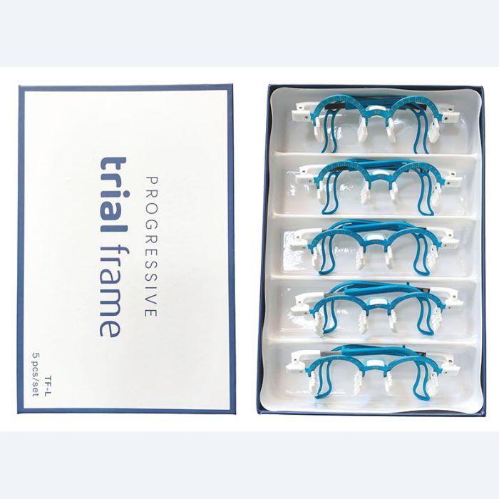 TF-L Aluminum alloy half-rim trial frame, light, 50~72mm pd