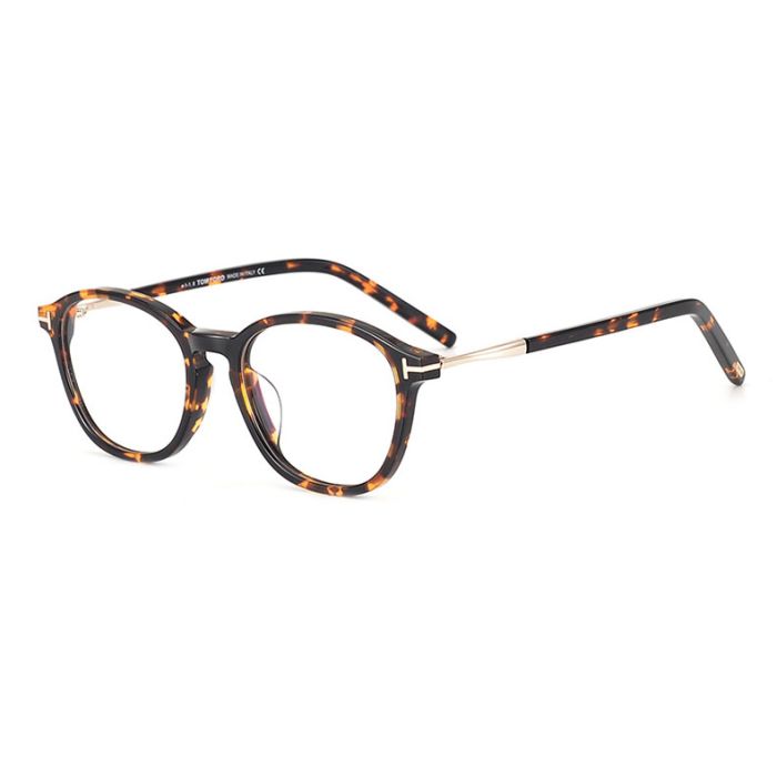 TF5397 Temford eyeglass frame, retro round, ultra light, men and women acetate trendy eyeglass frame 