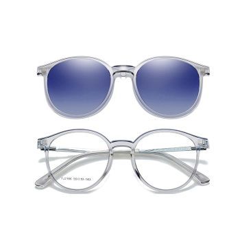 TJ2186 TR90 Magnetic absorption polarized set glasses, clear