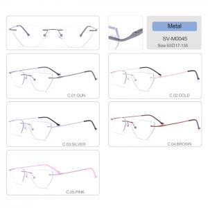 USD8/PC SV-M, 1 Series metal alloy rimless optical frames, 25 models